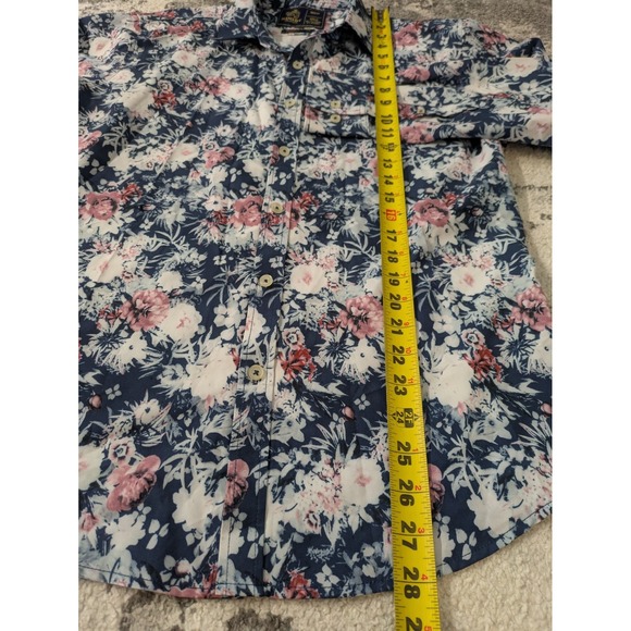 Rugby University  Mens Shirt Hawaii Floral Button Down Long Sleeve Sz-M - Picture 4 of 5